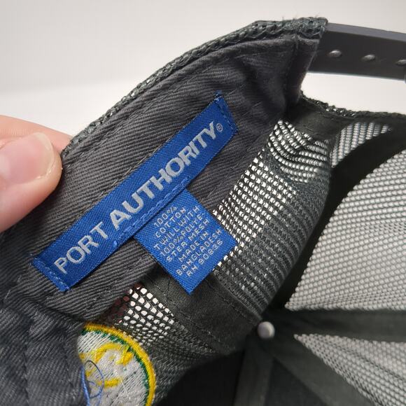 Ag-Pro Snapback Trucker Hat Black Black One Size Adjustable Port Authority - Picture 9 of 9